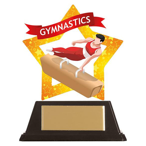 Mini-Star Gymnastics Acrylic Plaque Male AC19670