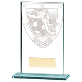 Millennium Football Boot & Ball Jade Glass Award CR20377