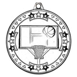 Basketball Medal & Ribbon 50mm (M82)