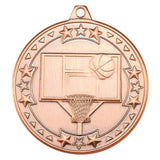Basketball Medal & Ribbon 50mm (M82)