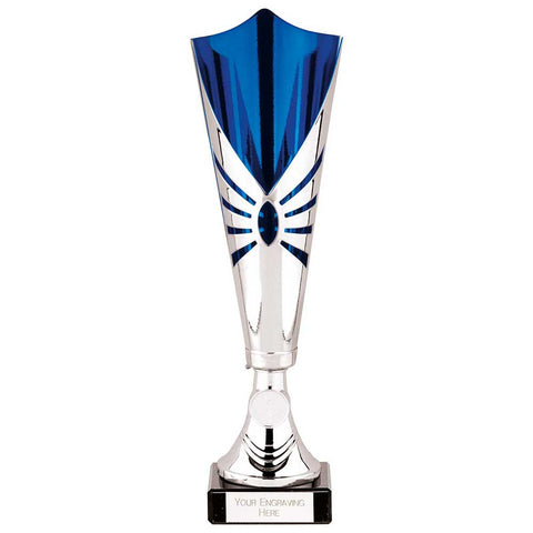 Trident Laser Cup Silver & Blue  TR23505