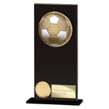 Ikon Hero Football Glass Award - Black - CR24153