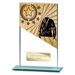 Mustang Martial Arts Jade Glass Award -  CR25145