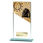 Mustang Martial Arts Jade Glass Award -  CR25145