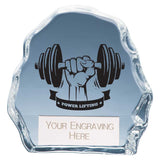 Mystique Weightlifting Glass Award -  CR25149