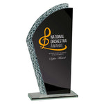 Hawk Glass Award Black & Silver - Black|Silver - CR25306