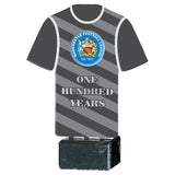 WHITE SUBLIMATION SHIRT PLAQUE ON BLACK MARBLE BASE  - JR25-SUB11