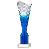 SILVER/BLUE PLASTIC TITAN CUP ASSEMBLED ON MARBLE   - JR34-TYC35