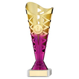 GOLD/PURPLE PLASTIC TITAN CUP ASSEMBLED ON MARBLE   - JR34-TYC38