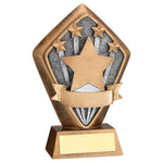 BRZ/GOLD DIAMOND HOLDER WITH 'STARS' DISC WITH PLATE | JR9-RF01405
