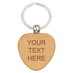 Echo Heart Beechwood Keyring -  KW25413