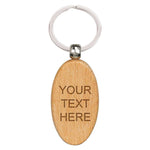 Echo Oval Beechwood Keyring -  KW25415