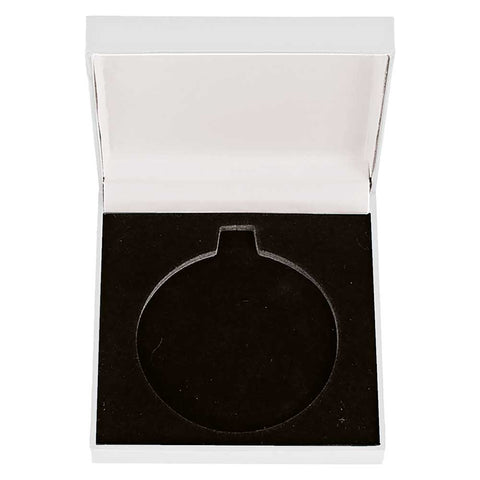 Classic Leatherette Medal Box White -  MB25231