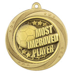 Superstar Most Improved Player Medal - Gold - MM25053