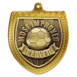 Cobra Football Most Improved Shield - Gold - MM25107