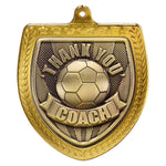 Cobra Football Thank you Coach Shield - Gold - MM25112