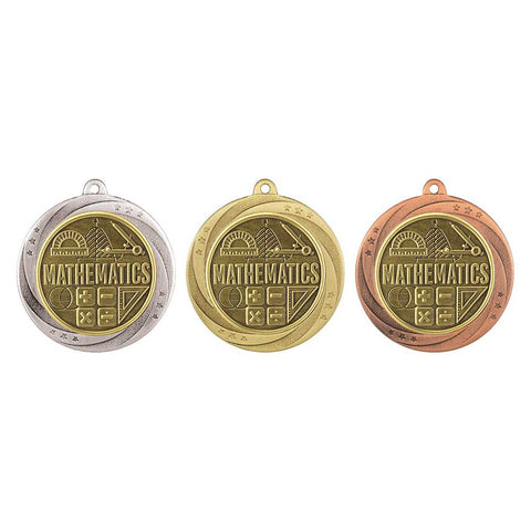 Superstar Maths Medal - Gold - MM25172