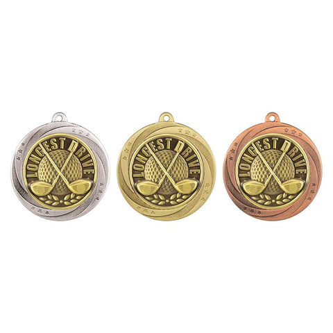 Superstar Longest Drive Medal - Gold - MM25186
