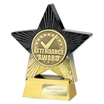 Superstar Attendance Award - Black|Gold - PA25164