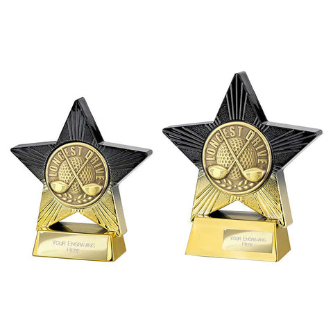 Superstar Longest Drive Award - Black|Gold - PA25186
