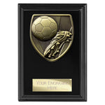 Cobra Plaque Football Boot & Ball Award - Black - PL24195