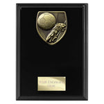 Cobra Plaque Football Boot & Ball Award - Black - PL24195