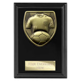 Cobra Plaque Football Shirt & Ball Award - Black - PL24206