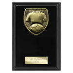 Cobra Plaque Football Shirt & Ball Award - Black - PL24206