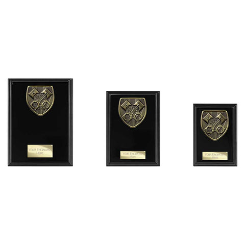Cobra Plaque Motorsport Piston Award - Black - PL24224
