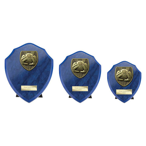 Cobra Shield Football Goal Keeper Award - Blue - PS24202