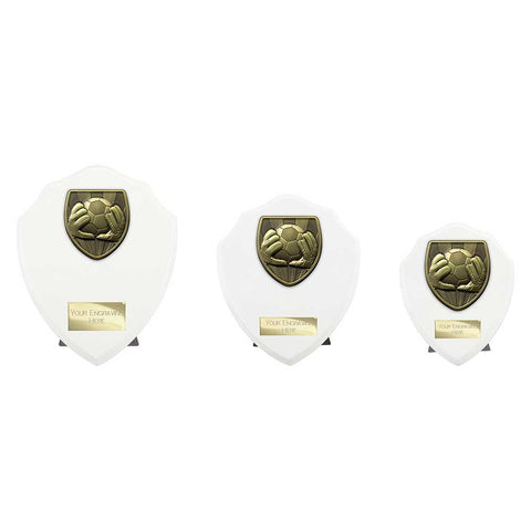 Cobra Shield Football Goal Keeper Award - White - PT24202