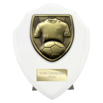 Cobra Shield Football Shirt & Ball Award - White - PT24206