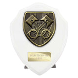 Cobra Shield Motorsport Piston Award - White - PT24224