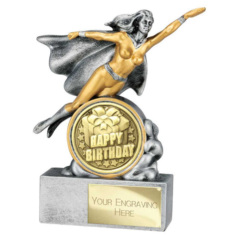 Hero Female Happy Birthday Award - Silver - RF25165