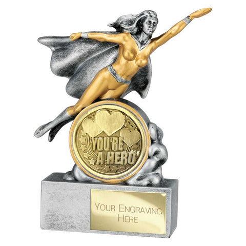 Hero Female You're a Hero Award - Silver - RF25365