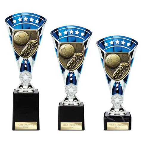 Cobra Star Cup Football Boot & Ball - Blue|Silver - TB24195