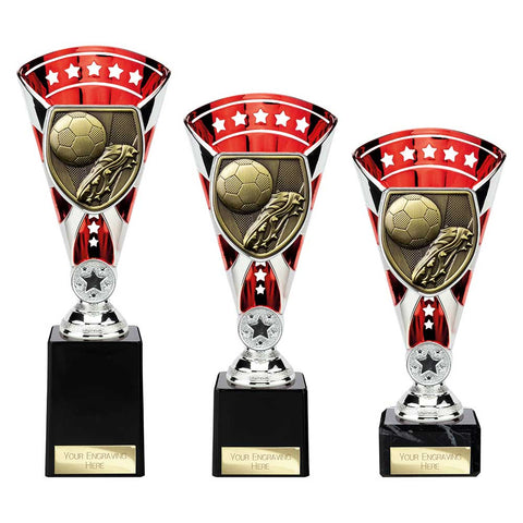 Cobra Star Cup Football Boot & Ball - Red|Silver - TD24195