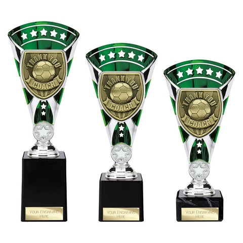 Cobra Star Cup Thank you Coach - Green|Silver - TE25112