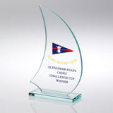 JADE GLASS SAIL PLAQUE (6mm THICK)  - TP13