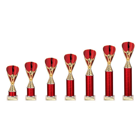 Rising Stars Plastic Trophy Red -  TR23564A