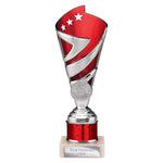 Hurricane Multisport Plastic Tube Cup - Red|Silver - TR24540A
