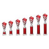 Hurricane Multisport Plastic Tube Cup - Red|Silver - TR24540A