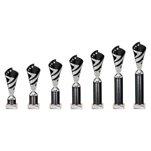 Hurricane Multisport Plastic Tube Cup Si - Black|Silver - TR24543A