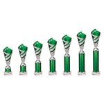 Hurricane Multisport Plastic Tube Cup - Green|Silver - TR24544A