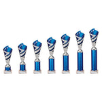 Hurricane Multisport Plastic Tube Cup - Blue|Silver - TR24545A
