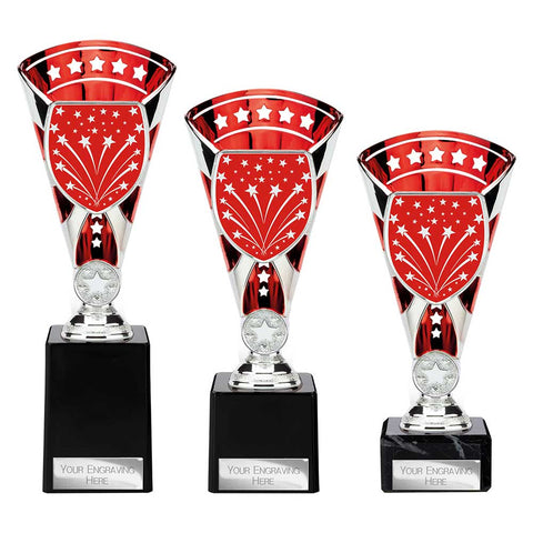 Cobra Star Multisport Cup Silver & Red -  TR25518