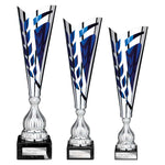 Inspire Laser Trophy Silver & Blue -  TR25533