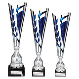 Inspire Laser Trophy Silver & Blue - Blue|Silver - TR25533