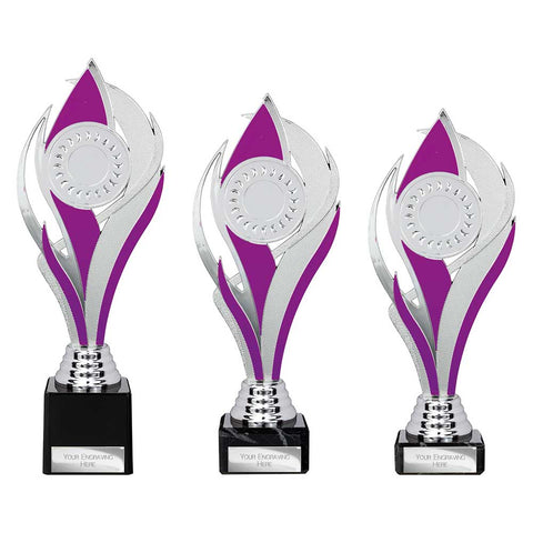 Volcano Trophy Silver & Purple -  TR25541