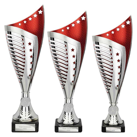 Nebula Trophy Silver & Red -  TR25555
